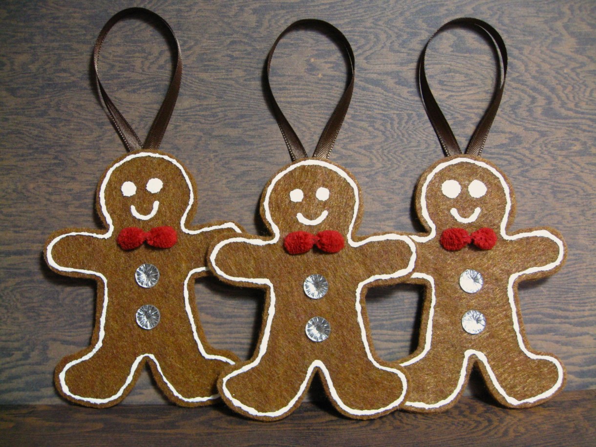Gingerbread Man Clay Ornaments